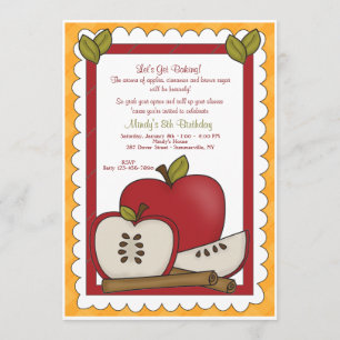 Invitation Cuisine Avec Des Pommes