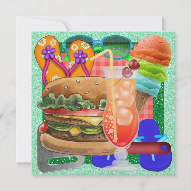 Invitation Cuisine - BBQ ! SRF (Devant)