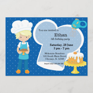 Invitation Cuisson * choisissez votre couleur arrière - plan