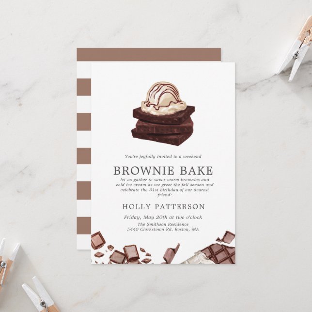 Invitation Cuit au Brownie | Rassemblement sur le thème de la (Devant/Arrière en situation)