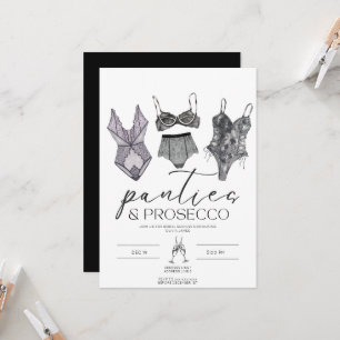 Invitation Culotte et prothèse lingerie douche nuptiale