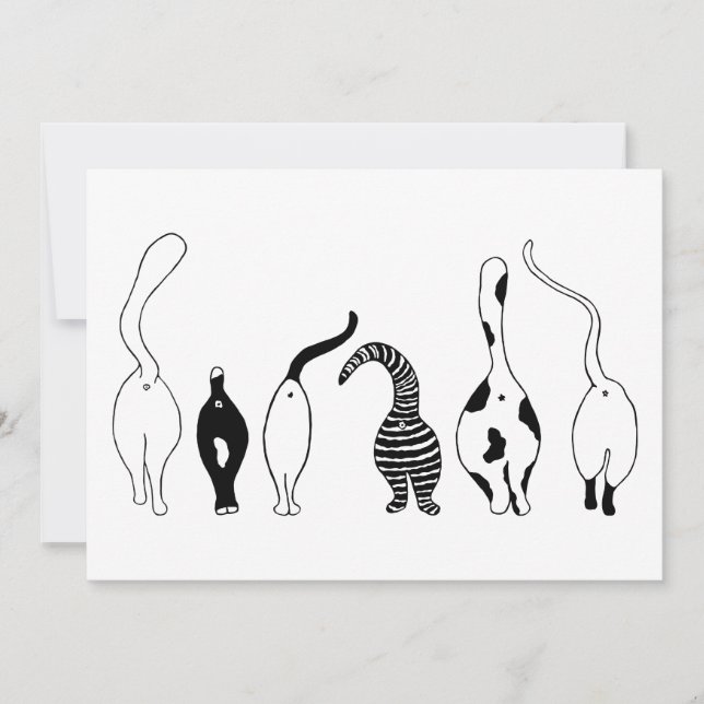 Invitation Culs de chat (Devant)