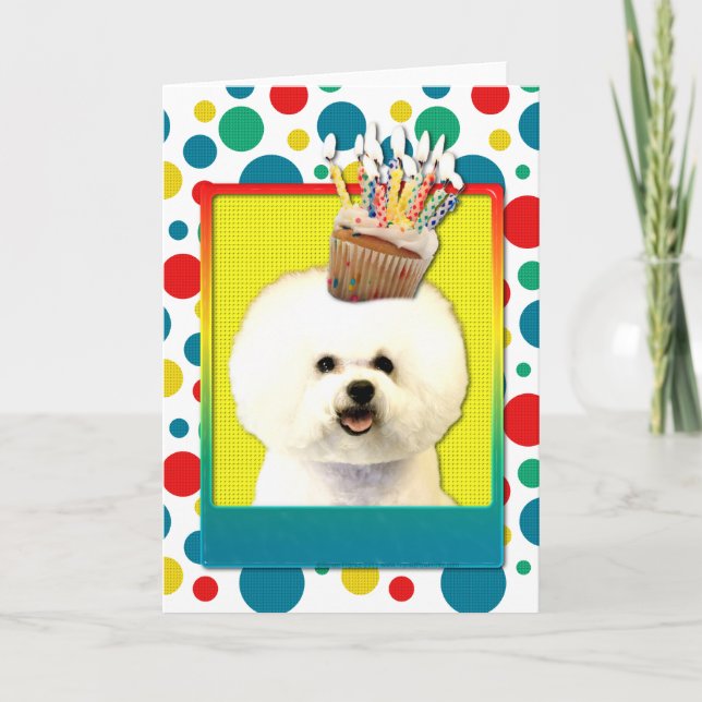 Invitation Cupcake - Bichon Frise (Devant)