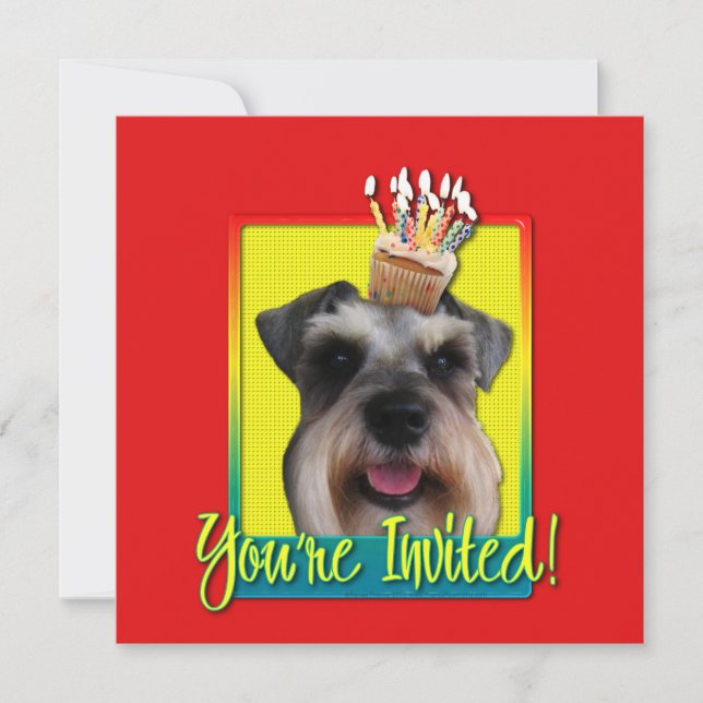 Invitation Cupcake - Schnauzer (Devant)