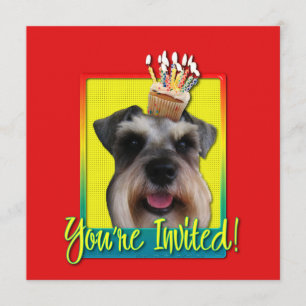 Invitation Cupcake - Schnauzer