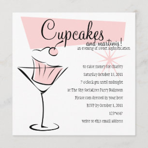 Invitation Cupcakes et Martinis !