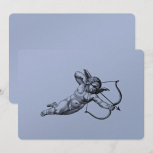 Invitation Cupidon de l'amour vintage