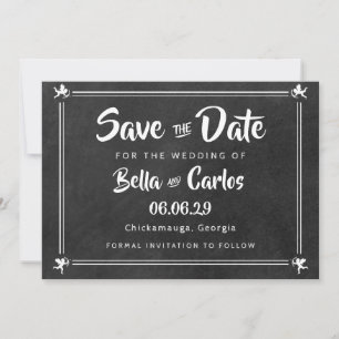 Invitation Cupids de tableau de bord moderne Enregistrer la d