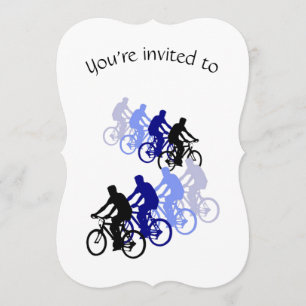 Invitation Custom Age Vélo Anniversaire Fête Sport Art