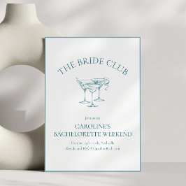 Invitation Custom Bachelorette Party Cocktail Social Club
