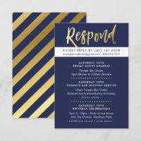 CUSTOM Bar Mitzvah boîtier Tommy navy + or