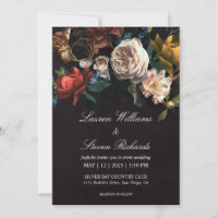 Custom Black White Red Roses Hollandais Bouquet ma