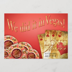 Invitation :: CUSTOM : Coral Gold Las Vegas Deluxe Mariage