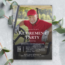 Custom Full Photo Retirement Party Celebration