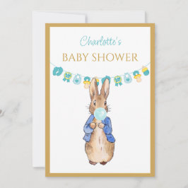 Invitation Custom Pierre le Baby shower lapin