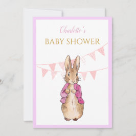 Invitation Custom Pierre le Baby shower lapin