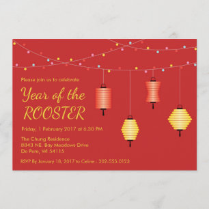 Invitation customisée chinoise de partie de