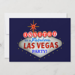 Invitation Customisez l'Affiche de bienvenue de Las Vegas