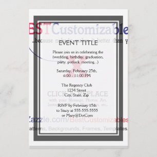 Invitation  Customisez-Le !