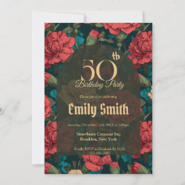 Invitation Customized Carnation Inspired Girl’S Birthday