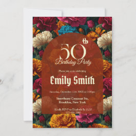 Invitation Customized Carnation Petal Daughter’S Birthday