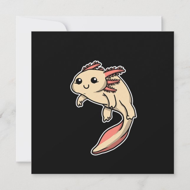 Invitation Cute Axolotl Costume Amphibian Gift Idea (Devant)