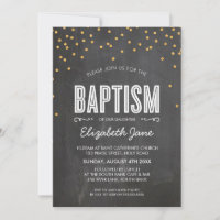 CUTE BAPTISM parties scintillant d'or confetti sur