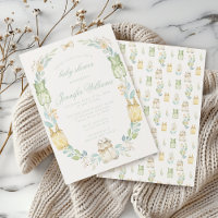Cute boho eucalyptus bébé linge douche
