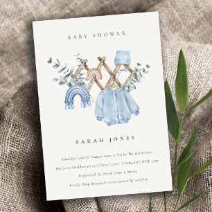 Invitation Cute Chic Boy Baby Nursery Baby shower essentiel