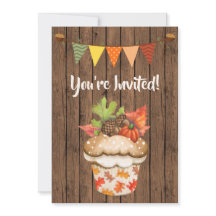 Cute Cupcake d'automne et Bund Anniversaire d'auto