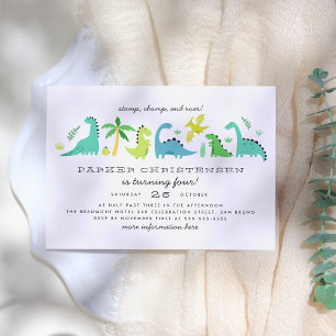 Invitation Cute Dinosaures Garçons fête d'anniversaire