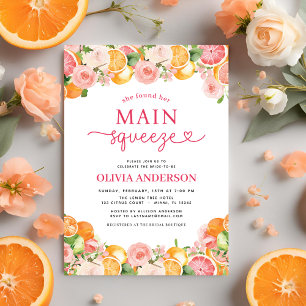 Invitation Cute Fête des mariées de Citrus de Squeeze Princip
