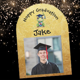 Invitation Cute Funny Frog Photo Party Graduation