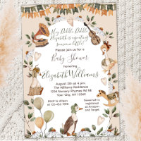 Cute Goose Watercolor Nursery Rhymes Baby shower