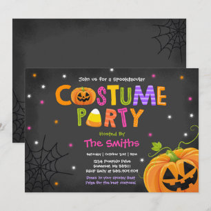 Invitation Cute Halloween Costume Party Spotacular