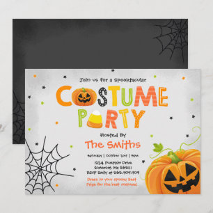 Invitation Cute Halloween Costume Party Spotacular