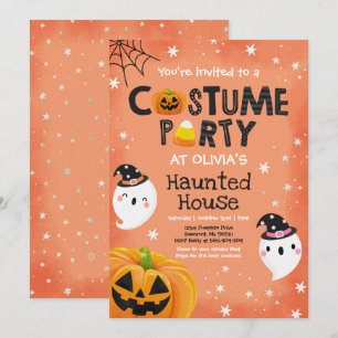 Invitation Cute Halloween Costume Party Spotacular