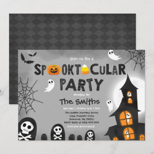 Invitation Cute Halloween Maison hantée Spooktaculaire
