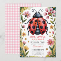 Cute Ladybug 4th Birthday Party