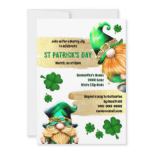 Cute leprechaun gnomes or vert fun moderne chic