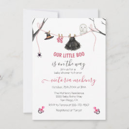 Invitation Cute Little Boo Halloween Baby shower fantôme