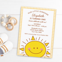 Cute Little Ray Sunshine Enfants 1er anniversaire