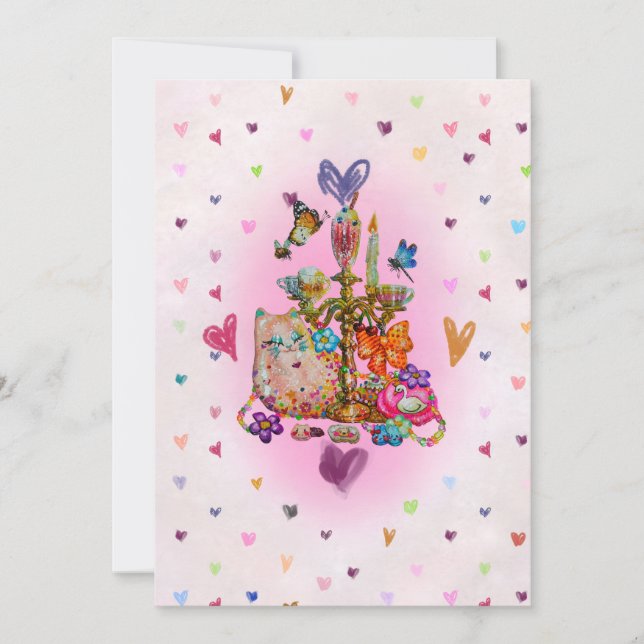 Invitation Cute Pastel (Devant)