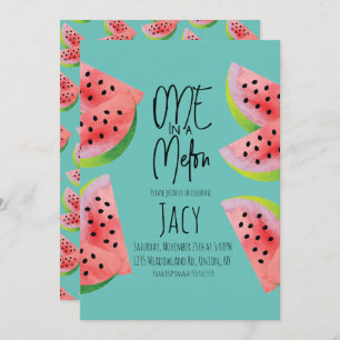 Invitation Cute pastèque Anniversaire Fête d'été I