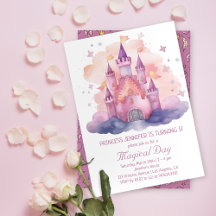 Cute Princess Castle Girl Birthday Party