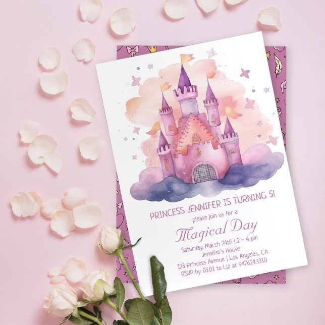 Invitation Cute Princess Castle Girl Birthday Party (Créateur téléchargé)