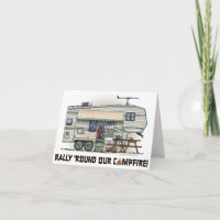 Cute RV Camper 5e roues Vintage Trailer de voyage