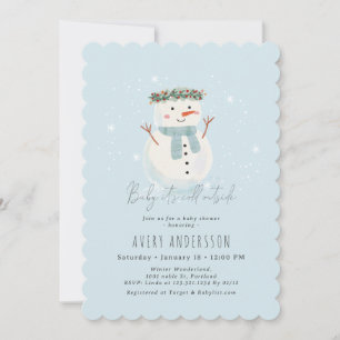 Invitation Cute Snowman Baby Il fait froid dehors Baby shower