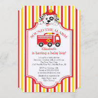 Cute Sound L'alarme Baby shower d'incendie Invitat