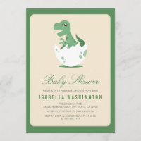 Cute T.Rex nouvellement éclos dans le Baby shower 